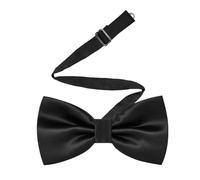 Pence & Moon Collective Men's Pre-Tied Black Bow Ties for men, Satin Tux Bow Tie, Adjustable Formal Neck Bow Ties for Parties, Wedding