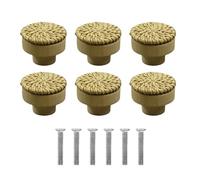 PENCHEAK 12pcs Rattan Wood Furniture Knobs Decorative Drawer Handles Natural Look with Comfort Suitable for Wardrobes & Drawers Sustainable Drawer Knobs