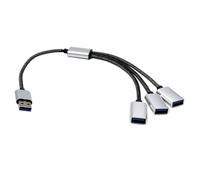 PENCHEAK 1PC USB Host Power Port Y Splitter USB Adapter To 3/2 Port USB 2.0 OTG USB Male Female Cable USB Power Charging Hub
