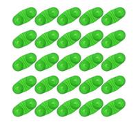 PENCHEAK 25pack Fashion Double Rings Fishing Signals Bells Glowing for Bites Detection Various Environment Lake Fishing Bells