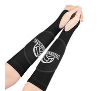PENCHEAK 2Pcs Volleyball Training Equipment Wrist Guard with Protections Pad Volleyball Arm Sleeve Passing Hitting Forearm Sleeve Arm Sleeves for Enhancement
