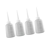 PENCHEAK 4Pieces Translucent Squeeze Bottles Multifunctional Wash Bottle Craft Supplies Ideal For Glues Oil And Laboratory Use PU Bottle