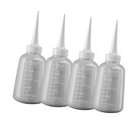 PENCHEAK 4Pieces Translucent Squeeze Bottles Multifunctional Wash Bottle Craft Supplies Ideal For Glues Oil And Laboratory Use PU Bottle