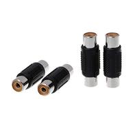 PENCHEAK 5 Pcs Female To Female O Video Cable Plug Adapter Connector Plug Adapter Connector Terminal Socket Female Male Cable Solder Parts Wire Butt Screw Digital Disconnect Shrink