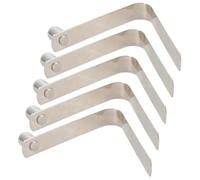 PENCHEAK 5Pcs V Shaped Spring Buckle Tent Poles Clip Locking Tube Pin Push Button Spring Clips for Tents Tube Enduring Tent Poles Push Button Clip