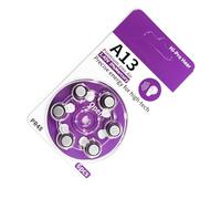 PENCHEAK A13 Air Hearing Device Batteries Pack Of 6 High Capacity A13 Air Batteries For Various Device Button Cell