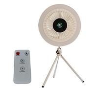 PENCHEAK Camping Fan With LED Lamp Tripod Rechargeable Tent Fan 4000mAh Remote Control Desk Fan Remote For Outdoor Camping Led Fan Replacement