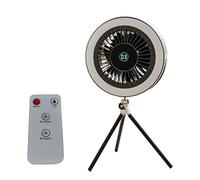 PENCHEAK Camping Fan With LED Lamp Tripod Rechargeable Tent Fan 4000mAh Remote Control Desk Fan Remote For Outdoor Camping Led Fan Replacement