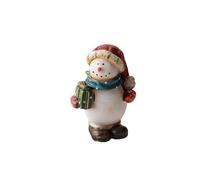PENCHEAK Christmas Theme Resin Ornament Snowman Santa Figurines For Home And Offices Decoration Ornament Decoration