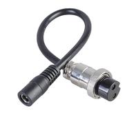 PENCHEAK Efficient 5521 To GX20 2Pin Power Cable 150W 10A Charging Line For Energy Storage Solar Applications & Laptops Black Electrical Panel Mount Cable