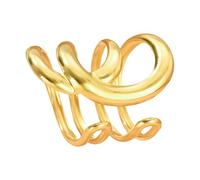 PENCHEAK Elegant Hollow Rings Featuring Irregular Lines Fashionable Suitable For Dates Parties And Daily Outfits Modern Jewelry