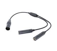 PENCHEAK Headset To Connector Aviation Headset Adapter Cable Cable Enhances Your Communication Earphone Accessories Aviation Headset Adapter Cable Male To XLRs Double Female