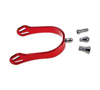 PENCHEAK Horse Boot Spur Decoration Aluminum Alloy with 4 Interchangeable Head for Safe Comfortable Riding Western Boy