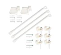 PENCHEAK Iron Wire Shelf Supports For Closet Laundry Room 17inch 100LB Load Capacity Easy Installation Metal Construction Wire Shelf Brackets