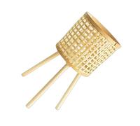 PENCHEAK Large Woven Hanging Planter Basket Weather Resistant Weave Accessory For Balcony Wood Outdoor Wood Flower Holder Waterproof Hanging Basket