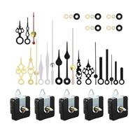 PENCHEAK Noiseless Clock Mechanism Repair Kits With 5Pieces Motor And Assorted Hands For Home Office Wall Clocks Replacement Clock Movement Parts