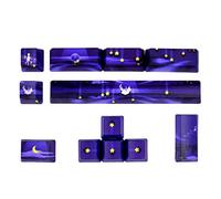 PENCHEAK Star Keycaps PBT Sublimation OEM Height 6.25U Space Enter ESC Directions Mechanical Keyboard Keycap Pbt Keycaps Profile