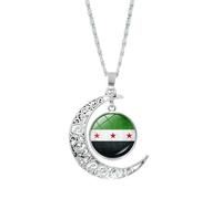 PENCHEAK Stylish Syrian Arab Republic Flags Necklace Sturdy Flags Adornment Expressing Love For Culture Arab Republic