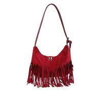 PENCHEAK Women Crossbody Bag Tassels Shoulder Large Capacity Armpit Retro Commuting Ladies Simple Underarm Women Trendy Shoulder Retro Underarm Tassels Crossbody For Daily