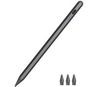 Pencil 1st Generation for iPad 2025-2018, HATOKU Digital Pens for Tablet with Tilt Sensitivity & Palm Rejection Magnetic Pencil for iPad 6-11, Air 3-5/M2/M3, Pro 11/12.9"/13" M4, Mini 5~7 (Balck)