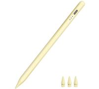 Pencil 1st Generation for iPad 2025-2018, HATOKU Digital Pens for Tablet with Tilt Sensitivity & Palm Rejection Magnetic Pencil for iPad 6-11, Air 3-5/M2/M3, Pro 11/12.9"/13" M4, Mini 5-6 (Yellow)