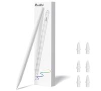 Pencil 2nd Generation 8 Mins Fast Charge Stylus Pen for Apple iPad with Palm Compatible with 2018-2024 Apple iPad Pro 11"/12.9"/M4, iPad Air 3/4/5/M2, iPad 6-10, iPad Mini 5/6 Gen White
