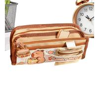 Pencil Bag - Capybara Multi-Layer Pencil Case - Cartoon Pen Pouch | for Kids Boys Girls Students Journaling Enthusiasts Home Bookroom School Classroom