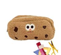 Pencil Bag for - Cute Plush Cute, Large Capacity | Pen, Pencil, Coin, Card Case, Portable School Accessory for Kids, Students, Office approx 21x13cm/8.27x5.12", light brown, 説明を参照してください, See