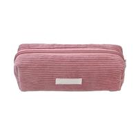 Pencil Bag - Pencil Case Corduroy Pencil Case | Large Capacity Stationery Pen Storage Pouch | Portable Zipper Pencil Organizer Box for Elementary School, Middle School, High School, PINK, 説明を参照してください