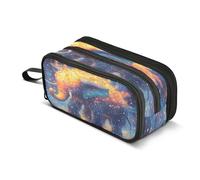 Pencil Bag Pencil Case Pen Holder Zipper Makeup Brush Cosmetic Pouch School Office Work Travel A Strange Mystical Ultra Violet Cosmic Elephant Like
