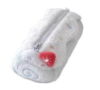 Pencil Bag - Plush Cake Design Stationery Organizer | Stationery Pouch Makeup Cosmetics Bag | for Sticky Notes Eraser Ruler Kids Girls Backpack College Class Travel