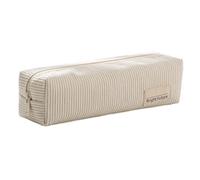 Pencil Bag - Soft Corduroy Pen Bag Wide Opening | Large-Capacity Solid Color Corduroy Stationary Holder Supplies Organization for Craft College Kids School Teen Girl Classroom Travel Daily Study