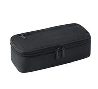 Pencil Bag with Large Capacity - 21 x 11 x 6.5 cm Portable Pen Bag, Marker Pen Case, Waterproof Canvas with Smooth Zip Design, Travel Storage Solution for the Office, black, Siehe