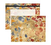 Pencil Bags Adorable Pocket Folders for 3 Rings Binder 2 Pack Students Class Hot Stamping Art