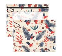 Pencil Bags for Binder with Zipper Paper Storage Bag A4 Letter 2 Teacher Packs Teacher Storage Teacher Supplies Christmas Plaid