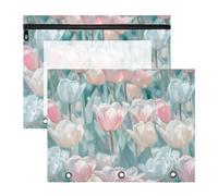 Pencil Bags Portable Pen Holder Case for A4 Paper Letter 2 Pack Teacher Back to School Flower Dreams