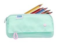 Pencil Bags, with Zip, Waterproof, Reusable Container, Large Volume Pencil Holder Bag, for School, Make-Up, Art, Travel, Children, Classroom, Women and College, Green, Siehe Beschreibung, See