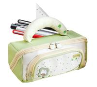 Pencil Box for Girls with Handle Smooth Zipper Wide Opening Organizer