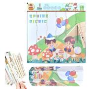 Pencil Box Organizer | Student Stationery Box Large Pencil Case | Pencil Box Pouch Pen Case for School Supplies and Students, mountain field, Refer to description, Unisex