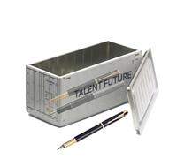 Pencil Boxes, Crayons Organizer - Creative Small Storage Box Pen Box | Metal Jars with Lids, Portable Multipurpose Compact Metal Box for Tools,