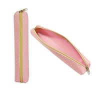 Pencil Case, 1pcs White Point Pencil Case Candy Color Oxford Portable Simple Pencil Bag for Stationery,Pen,Pencil, Toiletry (Pink)