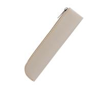 Pencil Case - 20 x 4 x 1 cm Leather Pencil Case Stationery Organizer Bag Slim Pen Organizer Sleeves with Zipper Portable School Supplies Trendy Organizer Slim Storage, White, Siehe Beschreibung, See