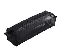 Pencil Case, 20CM Large Pencil Cases Pouch Pen Holder Girls Boys Big Capacity Pencil Pouch School Stationary Office Storage Makeup Bag for Kids Adult Women Men (Black)