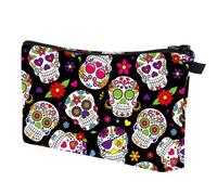 Pencil Case - 22 x 5 cm Skull Pencil Case Waterproof Stationery Bag School Bag for Pencils for Writing Supplies | Velvet Material Large Storage Capacity for Outdoor Use