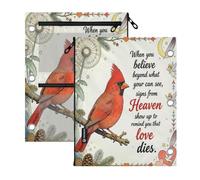 pencil case 3 Ringing 2 PCS Red Bird Sign From Heaven Angel 11''x8.9''