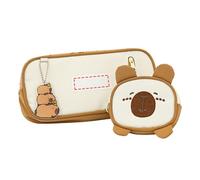 Pencil Case, 3D Removable Capybara Design Pen Box with Zip for School Office Everyday Life Teenagers Adults Students Teachers