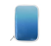 Pencil Case Abstract Blue Colorful, Holder Pencil Bag Blue Zipper Stationery Travel Pouch Bag Organizer Cosmetic Pen Bag for School Girls Boys