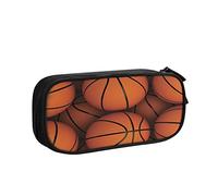 Pencil Case Basketballs, Big Capacity Large Pouch Pen Holder School Supplies Stationery Storage Organizer for Office Student Girls Boys