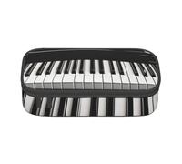 Pencil Case,Big Capacity Printed Pencil Pouch Pen bag Pencil Holder for Office School, Black and White Piano Keys Printed