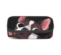 Pencil Case,Big Capacity Printed Pencil Pouch Pen bag Pencil Holder for Office School, Boston Terrier